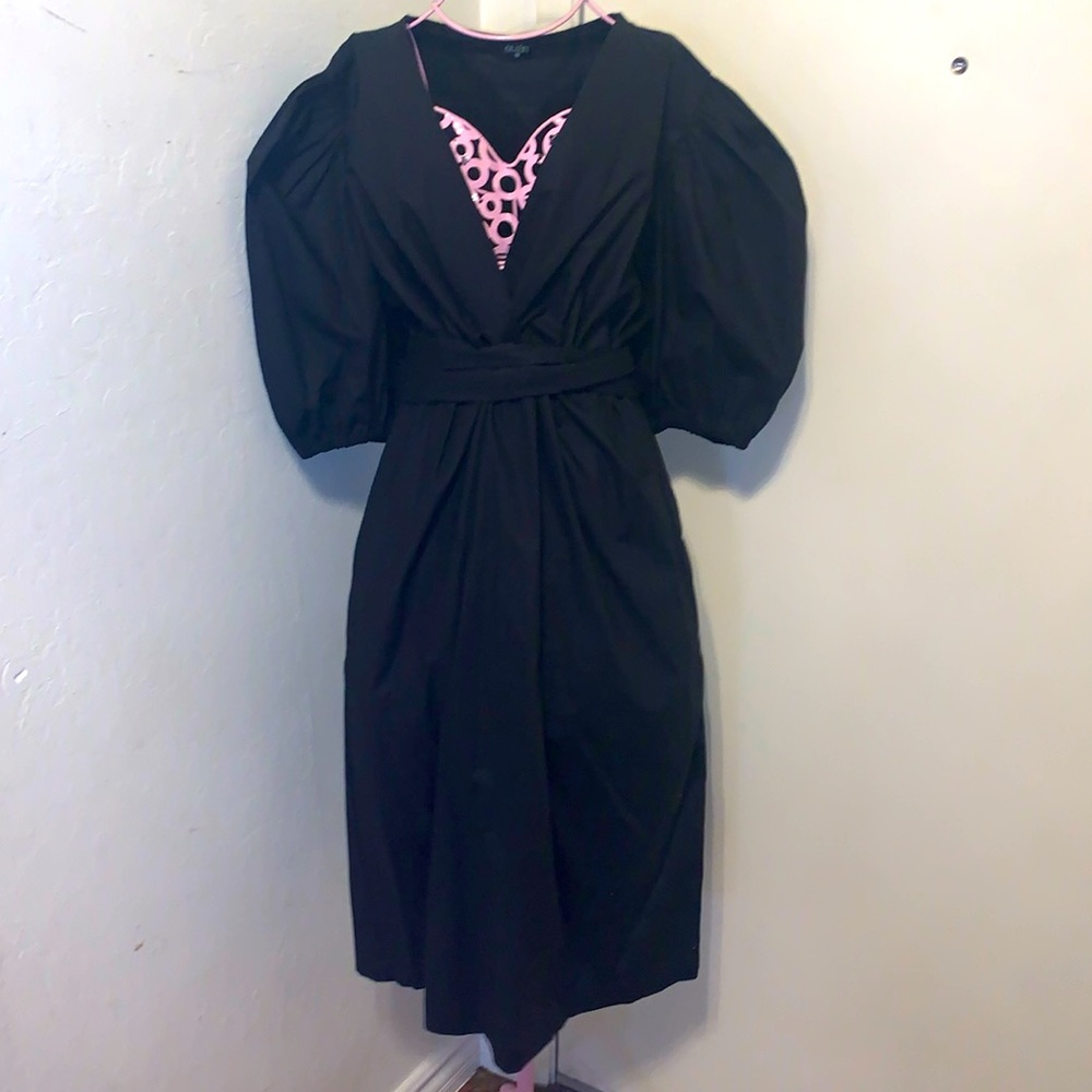 🎁Like New Women's Maternity Olian Black MIDI Dress- Medium 6/8